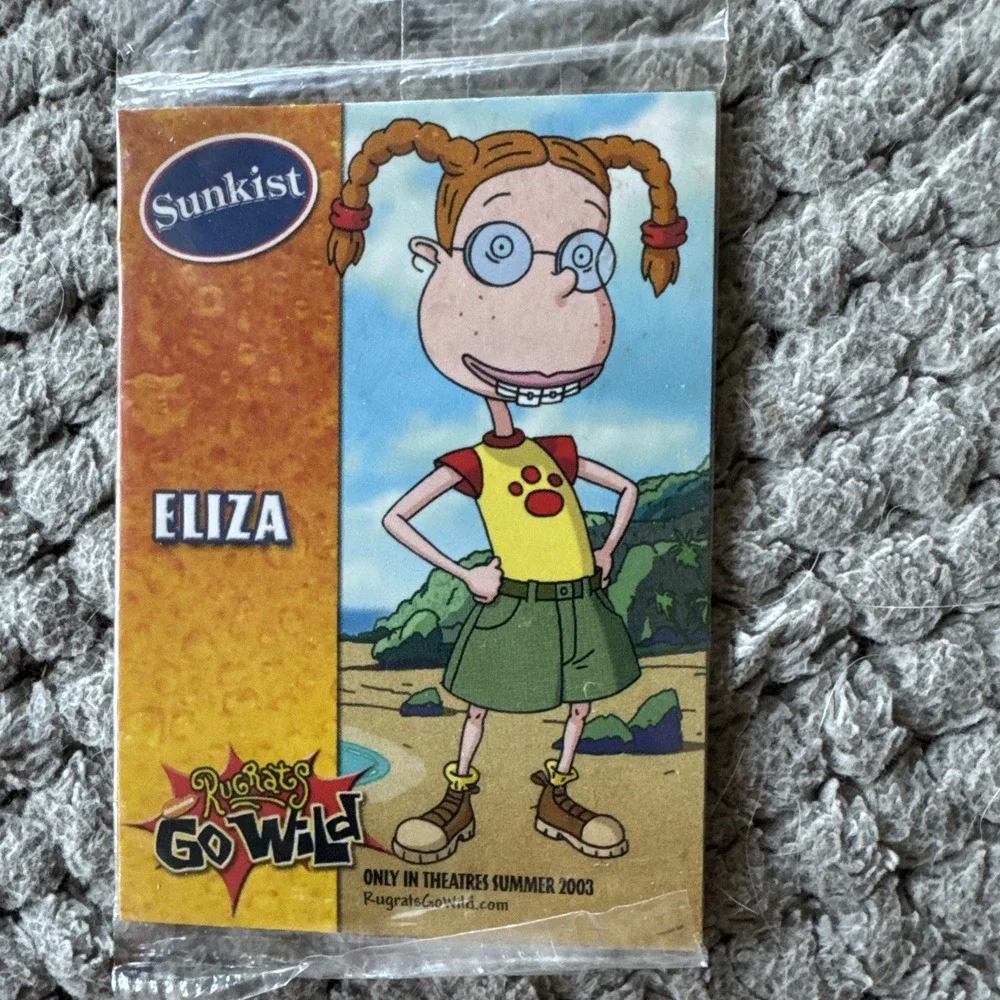 3 Vtg Rare 2003 Sunkist Rugrats Go Wild Movie Cards Sealed Angelica, Spike,Eliza